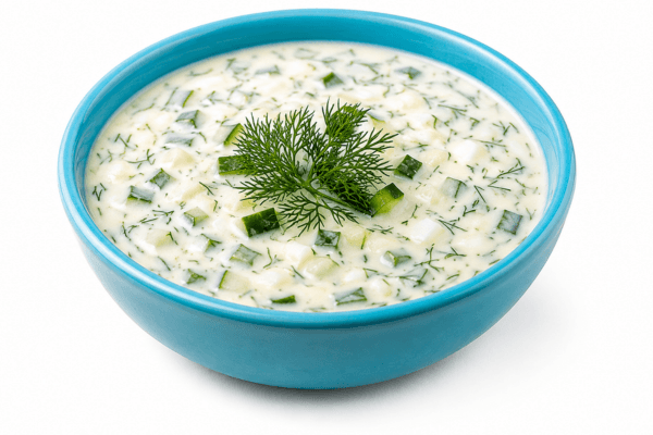 Окрошка с курицей
